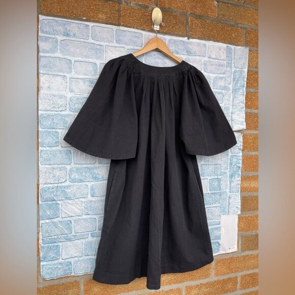 POMANDER PLACE Black Finley Flutter Sleeve Dress size large - Picture 7 of 13